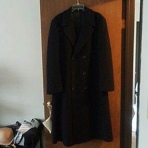 Like New Men's Long Wool Coat 42 Long